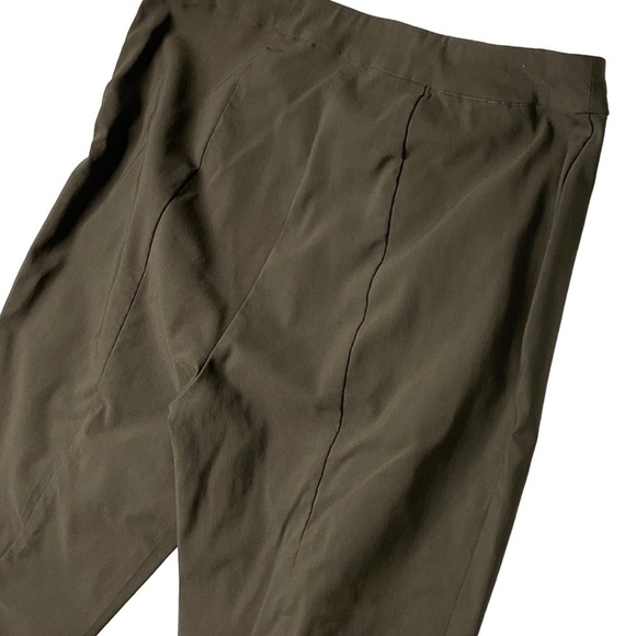 Soft Surroundings Rochelle Ruffle Seam Slim Straight Pull On Stretch Pants Sz M - Picture 8 of 10